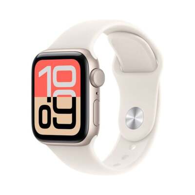 Apple Watch SE 3 GPS 40mm Starlight Case Starlight Sport Band (S/M)